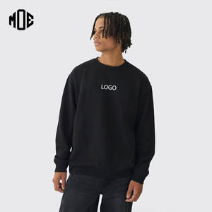 Vente en gros 100% coton hommes surdimensionnés col rond sweats Logo personnalisé imprimé tissu français sweats à capuche fermeture éclair respirant taille USA - Product Image 1