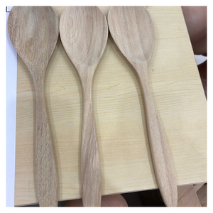 Cucharas de madera lisas para mezclar y servir, adecuadas para uso diario en la cocina y suministro para restaurantes - Product Image 2