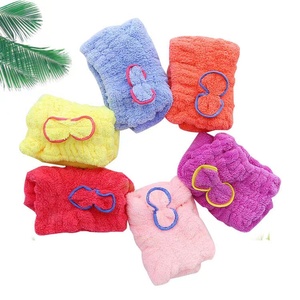 Gorro de pelo seco de terciopelo Coral, absorbente, fácil de secar, lazo de ducha, gorro de princesa grueso, <span class=keywords><strong>toalla</strong></span> para la cabeza - Product Image 2