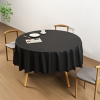 Housse de table ronde épaisse et imperméable en PE, 84 pouces, pour fêtes, banquets, hôtels, salles à manger, événements à domicile