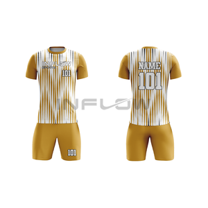 100% maillots de football respirants en polyester Sublimation à séchage rapide impression personnalisée ensembles d'entraînement d'équipe de football Service OEM disponible - Product Image 1