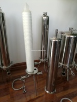 Boîtier de filtre à cartouche en acier inoxydable sanitaire de haute qualité 304/316L électro-polissé pour la filtration des liquides et de la bière ISO9001 CE