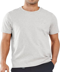 T-shirt épais col rond en piqué de coton 100% de qualité supérieure pour hommes, style confortable - Product Image 1