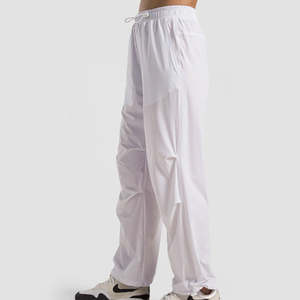 Pantalon décontracté en polyester taille haute pour femmes-Streetwear personnalisé Design ample et large des jambes Service OEM grande taille - Product Image 3