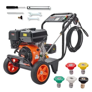 VEVOR Gas Powered Pressure <b>Washer</b> with 4400 PSI 4.0 GPM 200bar Max Pressure <b>Copper</b> Pump and 5 Spray Gun Extension Wand - Product Image 1