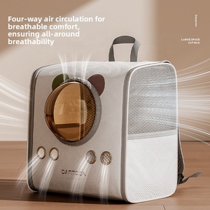 Nouveau <span class=keywords><strong>sac</strong></span> de transport pour animaux de compagnie grande capacité, <span class=keywords><strong>sac</strong></span> à <span class=keywords><strong>dos</strong></span> capsule spatiale pour chat et chien, design dessin animé, fournitures portables pour l'extérieur, vente en gros - Product Image 4