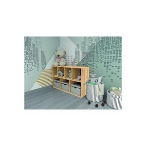 Musvenus Turkish Modern Twin Bookshelf in Suntalam 7-Tier Multi-Purpose Living Room Furniture Model 009 TWIN - Product Image 5