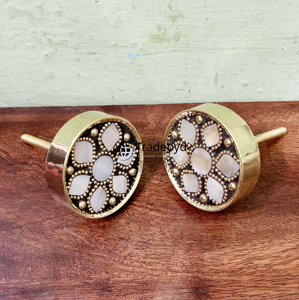 Boutons et poignées de tiroir de cuisine et de salle de bain décoratifs en incrustation de vadrouille minimalistes faits à la main et écologiques Tradebyd - Product Image 2