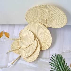 Blue Lotus Vietnam Bamboo Fans Artesano Hecho Boda Decoración - Product Image 6