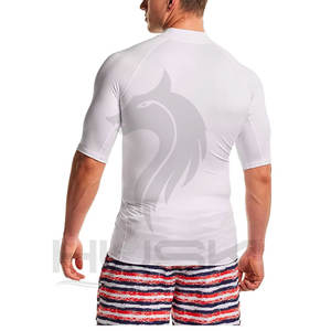 Men's Rash Guard <b>Swim</b> <b>Shirts</b> Quick Dry Mid Short Sleeve Swimming <b>Shirt</b> Water Surf <b>Shirts</b> - Product Image 6