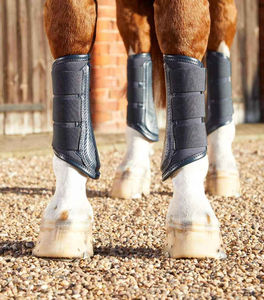 Bottes de brossage pour chevaux, durables, confortables, rembourrage absorbant les chocs, fabricant d'équipements équestres, bottes de brossage - Product Image 3