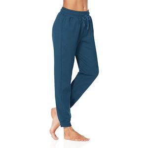 Pantalones de Jogger de golf en blanco al por mayor gimnasio de entrenamiento de mujer de LICRA de poliéster de talle alto - Product Image 5