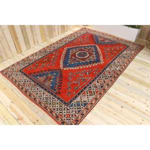Tapis turc 7,2 x 10,9 pieds, tapis vintage surdimensionné, tapis persan rouge - Product Image 1