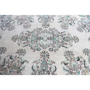 Alfombra de 6.4x10.4 pies, Alfombra Turca, Alfombra Vintage de Lana Azul con Diseño de Camuflaje - Product Image 4