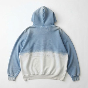 Sudadera con capucha de algodón oversize para hombre, con lavado ácido, de forro polar, personalizada, de fabricación con MOQ bajo, ropa casual de invierno para streetwear - Product Image 2
