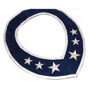 Masonic Regalia Officers <b>Silver</b> Embroidered Collar <b>Top</b> Quality Customized Embroidery Custom Made 2025 Officer Collar - Product Image 3