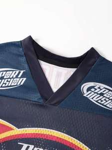 VARLDENS 2024, ropa de calle Retro, Jersey de malla de algodón, camisas casuales inspiradas en los deportes antiarrugas para adolescentes, trajes de festivales - Product Image 2