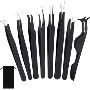 Ensemble de pinces à épiler antistatiques en acier inoxydable Offre Spéciale Outils d'assemblage pris en charge OEM/ODM - Product Image 5