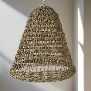 Prix le plus bas lustre en raphia naturel tissé pendentif jonc de mer suspendus lightshades exportation mondiale - Product Image 2