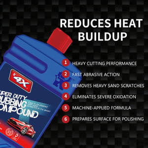 Lucidante per Auto Super Resistente 4X, Composto Abrasivo per Lucidatura a Macchina, Rimozione di Ossidazione e Graffi <span class=keywords><strong>su</strong></span> Vernice Acrilica, 946ml - Product Image 4