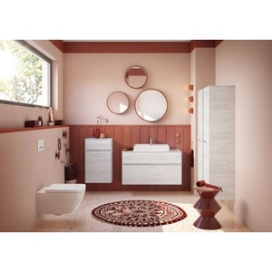 Couvre-siège de toilette rectangulaire blanc alpin VB Venticello 377x455x41mmWC - Product Image 4