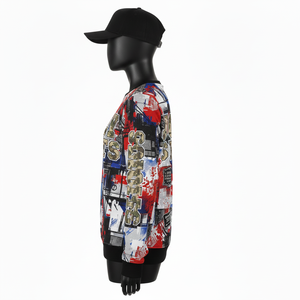 <b>Women</b> Sublimation Sweatshirt Premium Polyester <b>Fleece</b> GSM All Over Print Red Blue <b>Black</b> Custom Logo <b>Women</b> Sublimation Sweatshirt - Product Image 3