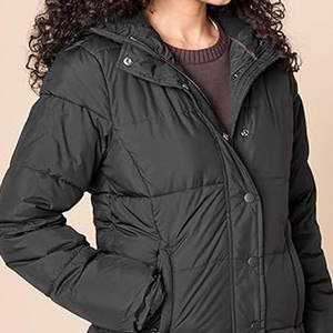 แจ็กเก็ตแบบขนเป็ดผ้าเดนิมสำหรับผู้ชายเสื้อโค้ทซิปหน้ามีซิปตั้งได้เสื้อโค้ทกันหนาวแบบวินเทจ - Product Image 2