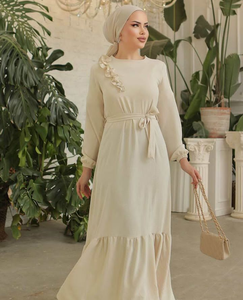 EE. UU. Hecho a medida Verano Abaya Elegante Diseño modesto Vestido de baile Silueta Material de alta calidad Precios al por mayor Cintura natural - Product Image 5