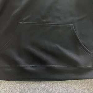 Sudaderas con capucha de peso pesado negro en blanco de alta calidad Sudaderas con capucha de hombro caído de doble sombrero Sudaderas con capucha no esponjosas de moda - Product Image 4