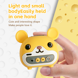 Phim Hoạt Hình Dễ Thương Trẻ Em Loa Di Động Không Dây Màu Xanh Răng Loa Món Quà Giáng Sinh Màu Vàng Chất Béo Chuột Loa - Product Image 4