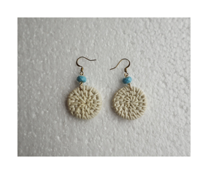 Pendientes de Ratán de Alta Calidad en Tendencia 2025, Varias Formas, Vietnam, Elegantes Pendientes de Ratán Tejidos a Mano, Personalizados y Duraderos - Product Image 5