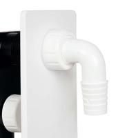 Siphon de vidange C.R Smart en polypropylène durable au design italien traditionnel, panneau ABS, drain de lavabo écologique et anticorrosion