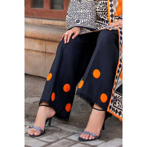 Conjunto de Salwar Kameez Estampado de 3 Piezas Khaddar K-52100, Pantalón de Algodón Bordado con Dupatta, para Usar en Festivales, Vestido Estilo Pakistaní - Product Image 4