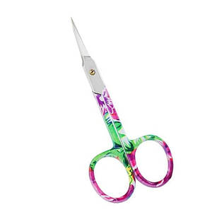 High Quality Nail <b>Scissors</b> Stainless Steel Semi <b>Curved</b> Blades Comfortable Ergonomic Grip <b>Scissors</b> for Beauty Salon - Product Image 2