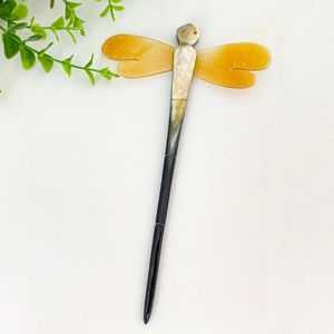 THIS HANDMADE POLISHED BUFFALO HORN HAIR ACCESSORIES Hair Fork Stick <b>Barrettes</b> <b>Clips</b> for Jewelry Matiss Hair Styling - Product Image 1