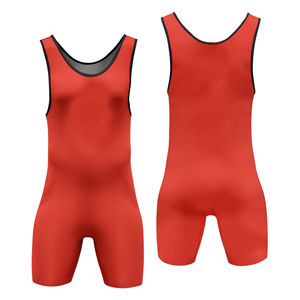 Unique Design Low MOQ Breathable Custom Made Knitted Wrestling <b>Singlets</b> Cotton/Bamboo Fiber <b>Men</b> <b>Singlets</b> Low Price New - Product Image 6