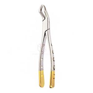 Fórceps Dental Premium de Media Oro con Patrón Americano para Molares Superiores Izquierdos |   Herramienta Manual de Acero Inoxidable Reutilizable para Cirugía Oral Dental - Product Image 1