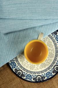 Ensemble de serviettes de cuisine tissées à séchage rapide en coton recyclé noir Chambrey carré de serviette pour la maison hôtels restaurants enfants-durable - Product Image 6