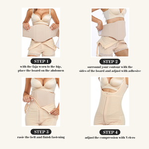 TEXLERA Body sculptant post-opératoire avec compression abdominale, mousse lipo, méthode de tissage non tissé, contrôle moyen, rembourré, pour femmes - Product Image 6