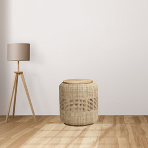 Chaises de salon modernes et simples tabouret ottoman en rotin meubles de restaurant tabouret de bar en rotin directement à l'usine - Product Image 6