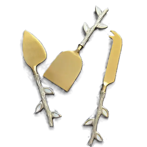 Juego de queso de metal de calidad superior Último diseño para uso en hoteles y restaurantes Juego de cubiertos de queso de acero inoxidable - Product Image 2