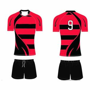 Uniforme de rugby en polyester 100%, vente à chaud en gros, uniforme de rugby de service OEM, ensembles d'uniformes de ligue de rugby personnalisés - Product Image 4