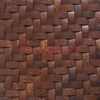 Panneaux muraux en coquille de noix de coco à motif géométrique naturel pour la décoration de la maison Application de salon de style traditionnel
