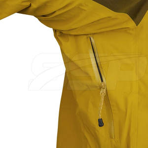 Vente directe en usine marque privée veste de pluie d'hiver à capuche pour hommes avec logo avant imperméable en nylon/polyester décontracté - Product Image 5