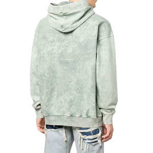 Sweat-shirt de qualité supérieure en tissu 100% coton, lavage à l'acide, pour homme, respirant, lourd, délavé au soleil - Product Image 2
