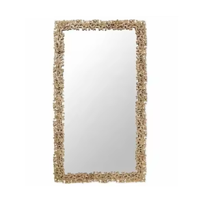 Miroir mural moderne en métal argenté pour la décoration intérieure, mariage, salle de bain, chambre à coucher, salon-Miroir de maquillage fait main de haute qualité - Product Image 6