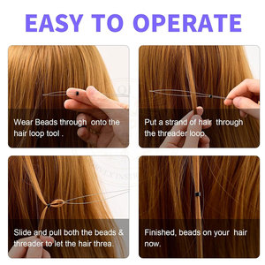 Stainless Steel Hair Extension <b>Hook</b> Needle <b>Tool</b> for Micro Ring Bead Application and Salon Use Durable - Product Image 5