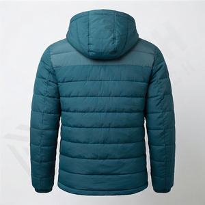 Parka d'hiver décontracté pour homme, manteaux matelassés à bulles, veste matelassée à capuche, grande taille, rembourrage en coton léger, vêtements d'extérieur chauds adaptés à l'extérieur - Product Image 2