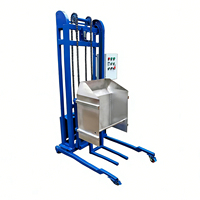 Élévateur de poubelle hydraulique de 2 tonnes personnalisable de haute qualité, machine de levage automatique de poubelle
