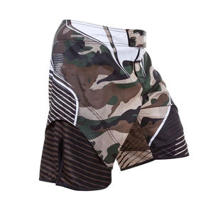 Venta al por mayor sublimación diseño personalizado mens fight shorts MMA shorts con lados divididos - Product Image 2